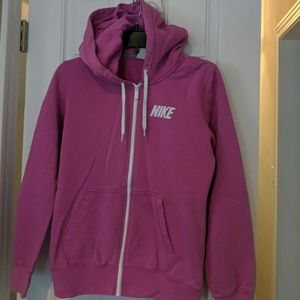 Nike- Pink Zip Up Hoodie sz M